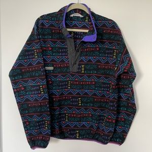 Columbia VTG snap button fleece